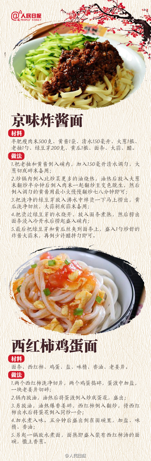 初二吃面!快转走18碗面做法大全!