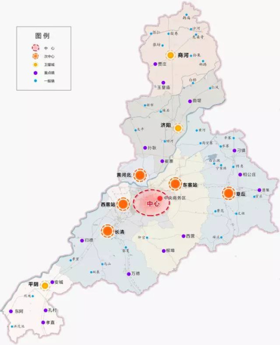 济阳区乡镇分布地图图片