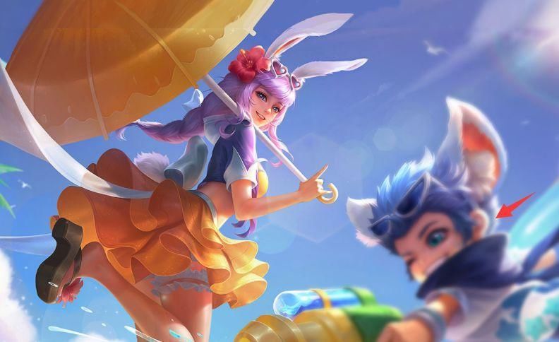 王者荣耀:夏日皮肤曝光,公孙离沙滩穿比基尼秀