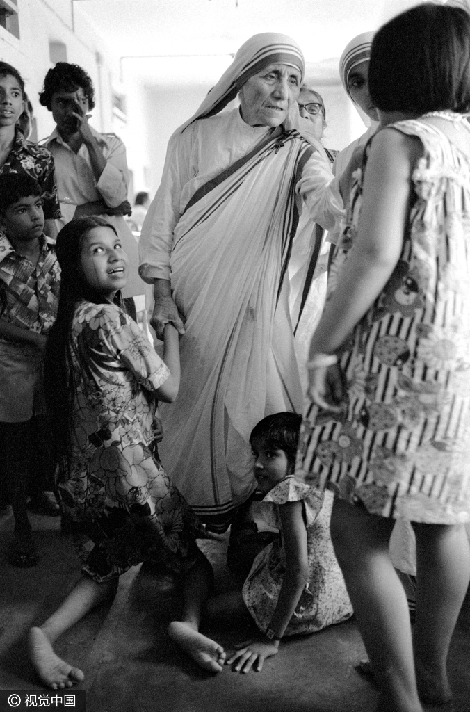 1979年10月，特蕾莎修女在印度。