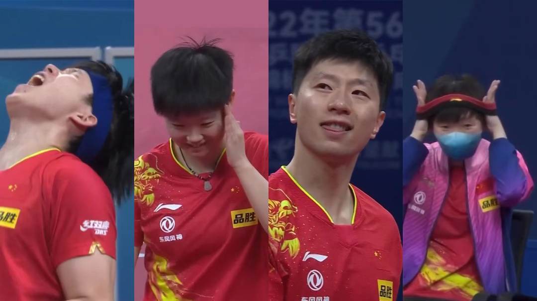 国乒表情包上新！被世乒赛中国队的可爱瞬间戳中