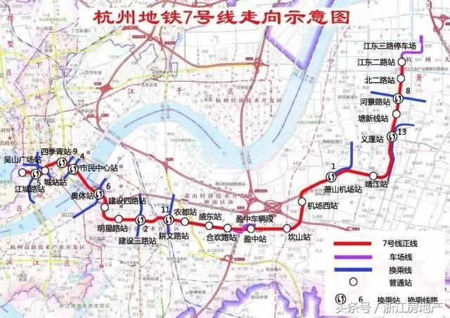 杭州10条地铁线公布时间表,大江东独占5条?