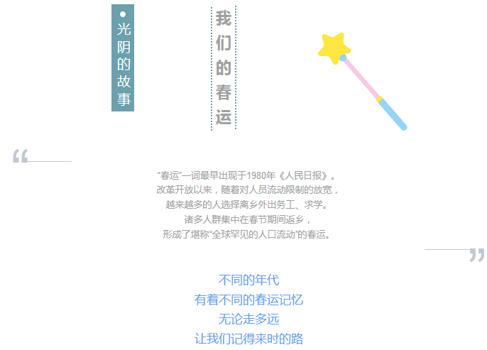 光阴的故事，我们的春运