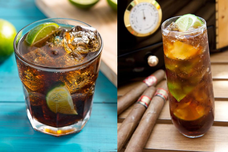 6.自由古巴 (Cuba Libre)此酒是由产自加勒比海区国家古巴的朗姆酒加可乐调制而成。在美国,一群人热热闹闹到了club里不点“自由古巴”,表示你有点落后。调制自由古巴的朗姆酒的口感复杂,因为由蔗糖提炼,骨子里非常热情且带点甜美,但是它又可以纯粹到有超高酒精度,所以由它调制的酒款大多浓烈。