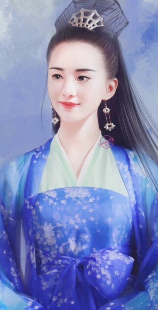 女星古装手绘照,个个是女神范,唯独刘诗诗画风