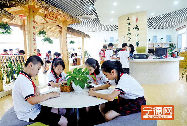 霞浦县盐田中心小学"书香校园"文化颇具特色