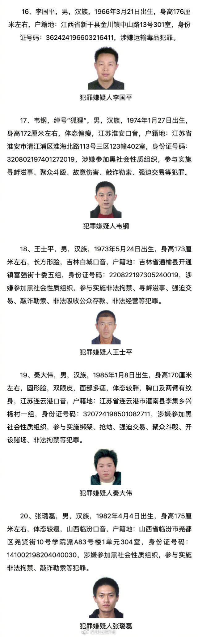 公安部发布A级通缉令：通缉50名在逃人员 抓获1人奖励10万(图5)