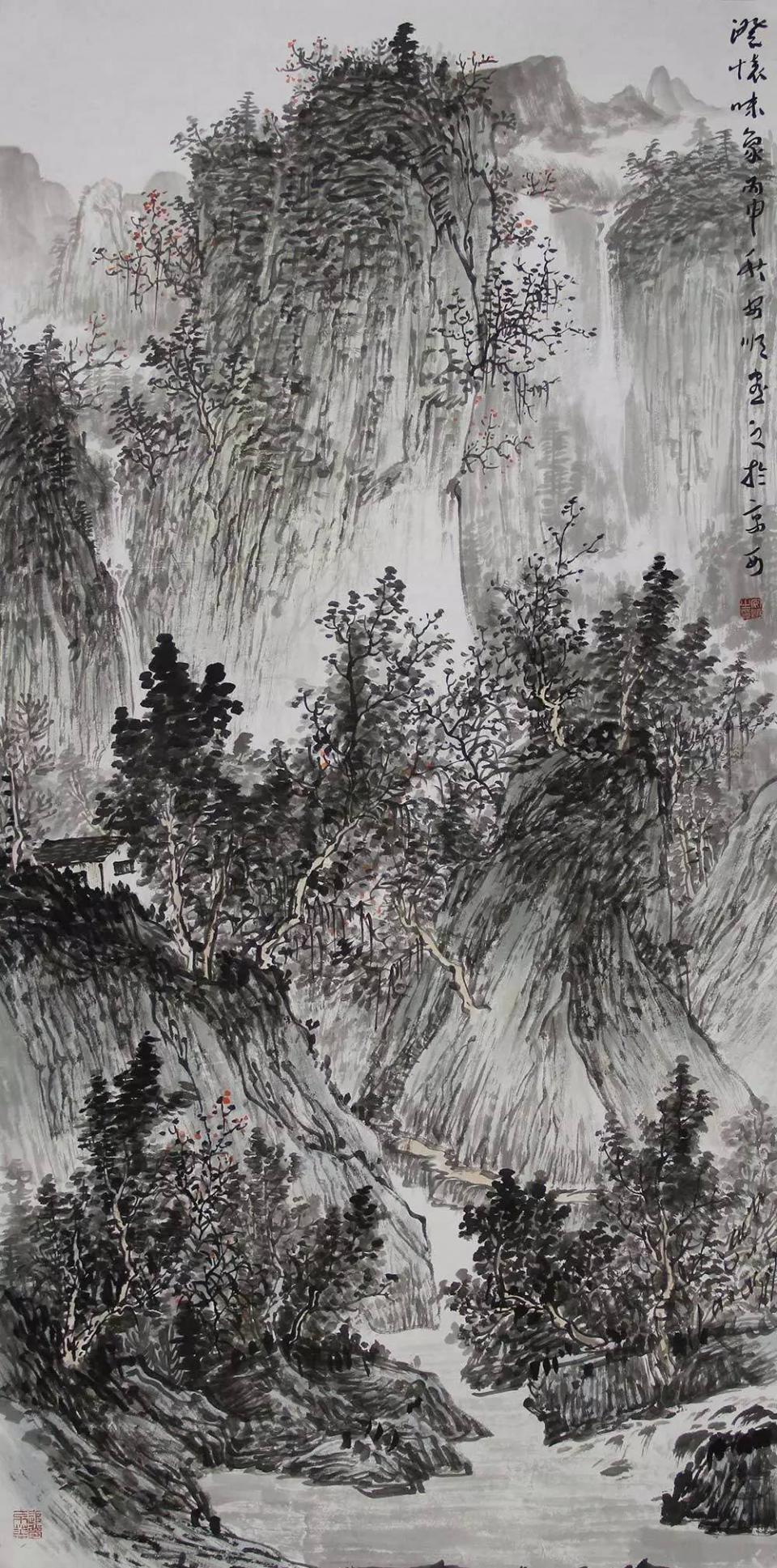 作品欣赏中国山水画最重意境,安顺老师的作品具有很高的收藏潜力,他的