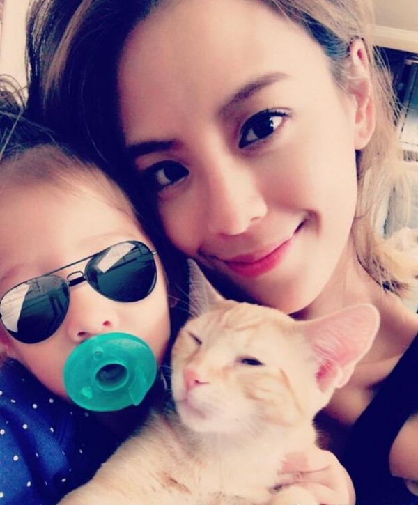 江语晨晒娃 混血宝宝酷炫又软萌