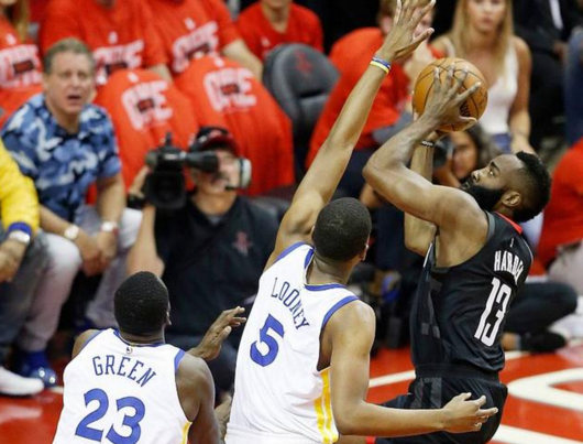 抢七大战!库里准三双勇士大逆转 哈登32分火箭