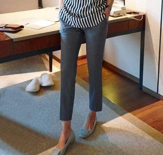 2018年春天超级流行的吸烟裤,比阔腿裤更能