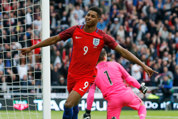 英格兰又出奇兵:拉什福德首秀处子球破纪录