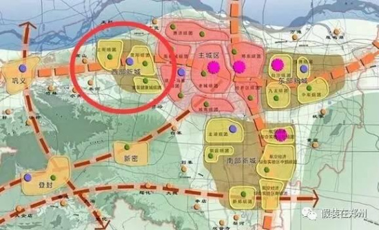 网传郑州西三个新区未来发展规划:常西湖新区