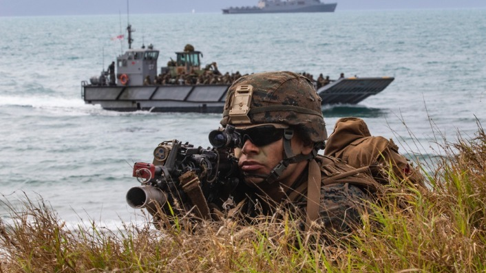 想干嘛？美澳英带日本训练抢滩登陆夺取城镇