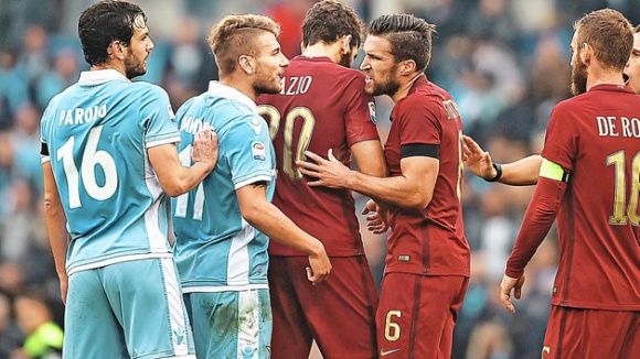 罗讷河雄狮里昂和绿军圣埃蒂安之间的比赛,图片引擎随便一搜便能看到