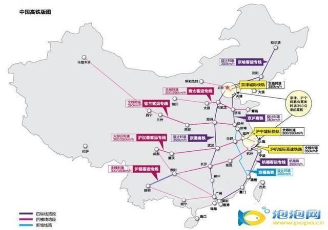 新建京沪高铁二线:照顾山东江苏,不经过徐州和