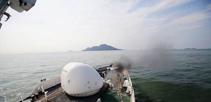 为炮击中国渔船做准备?韩海警加紧射击训练