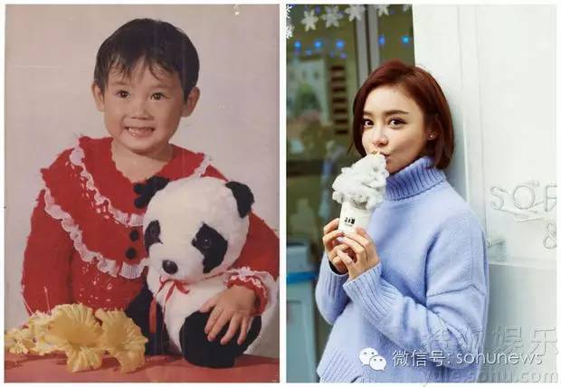 明星童年照比拼!袁姗姗大眼睛杨幂皮肤黝黑