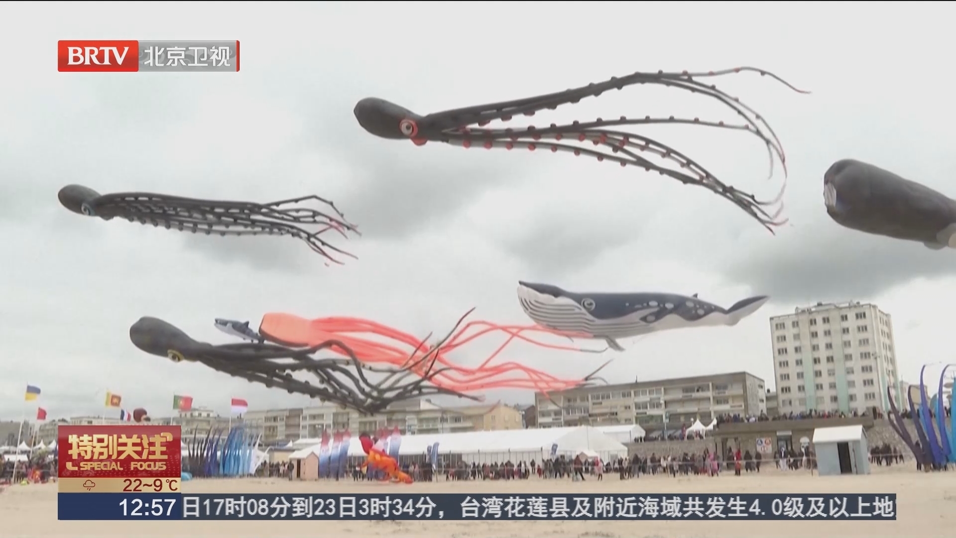 法国贝尔克举办第37届国际风筝节