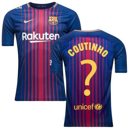 库蒂尼奥会在巴塞罗那穿上几号球衣?