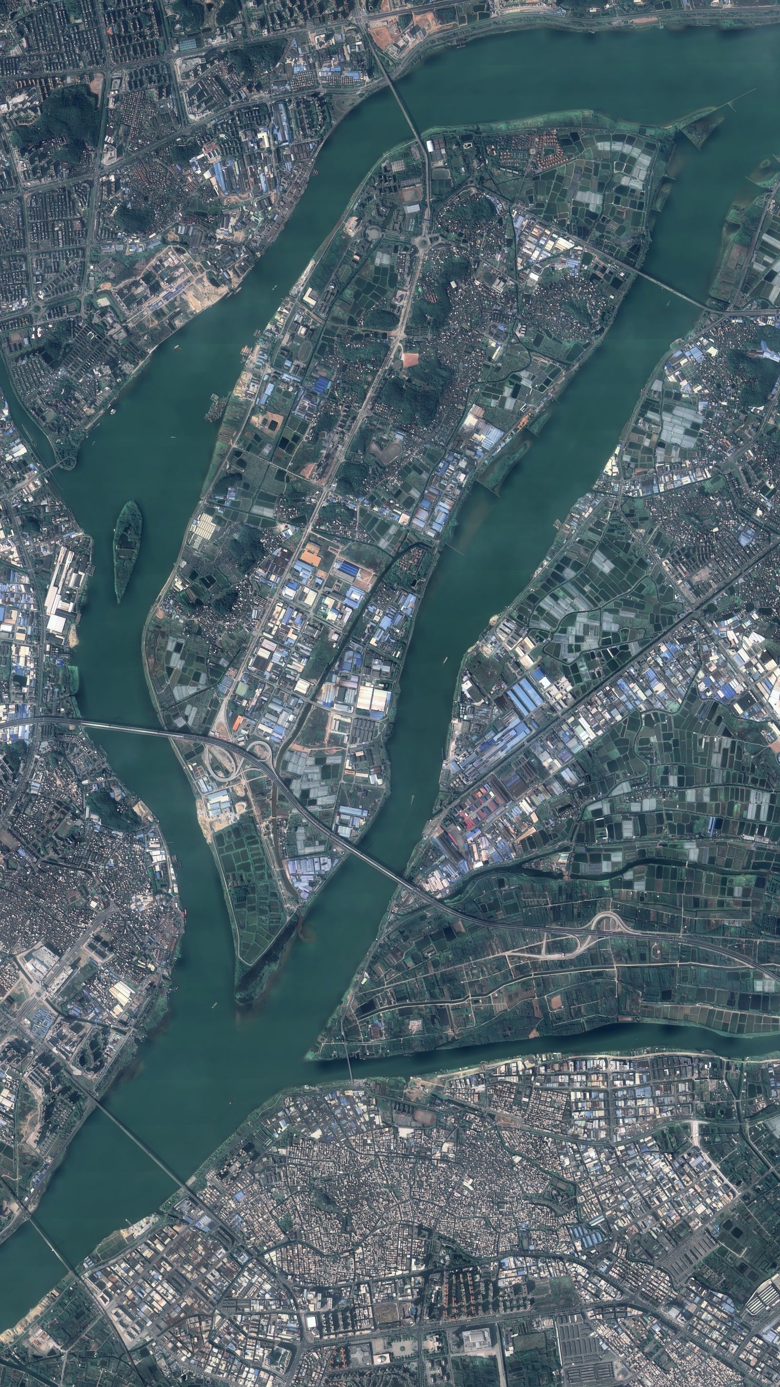 中国十大河流卫星高清图,能看出来是具体是那