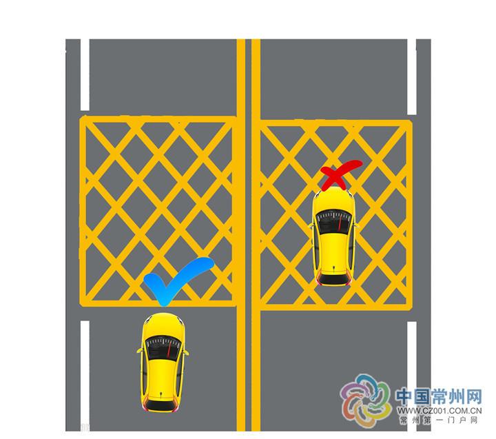 在高速公路的匝道口,有的车主会把车子停在导流线区域内,查找路线或者