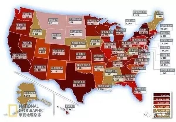 一窥美国华人分布和现状