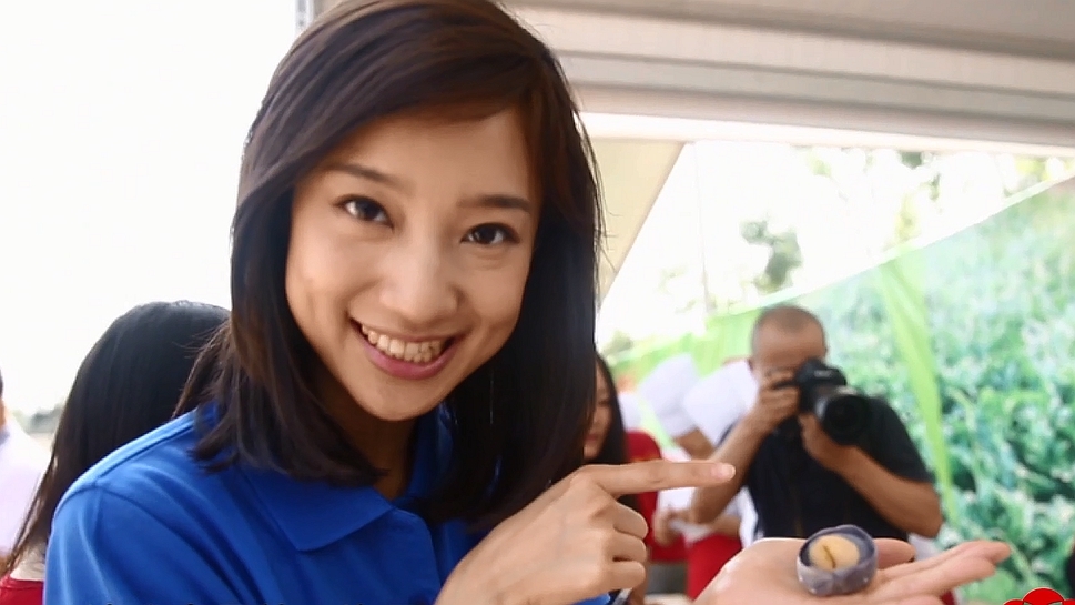 李杨薇牵手梨花村 创意饺大赛当评委 李杨薇牵手梨花村 创意饺大赛当评委