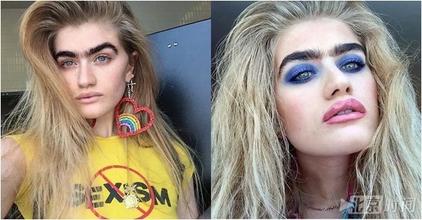 女子眉毛浓遭歧视 却因此成网红 女子眉毛浓遭歧视 却因此成网红