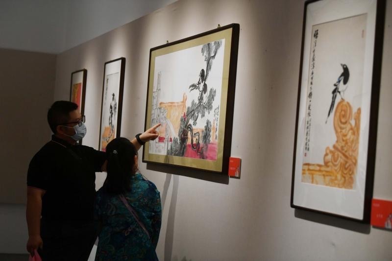 中山公园举办《宫喜》—崔马太中轴线写意作品展