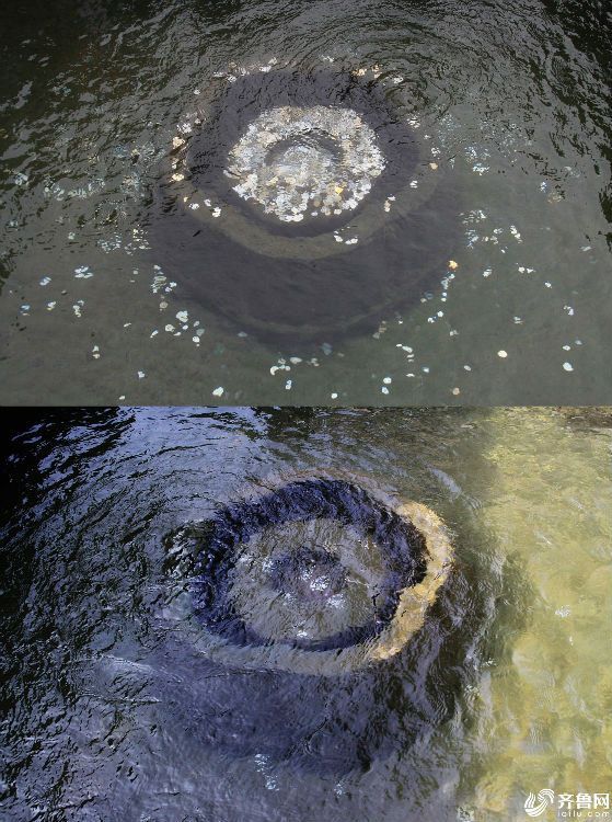 济南趵突泉"泉眼"成"钱眼" 满池都是黄白之物!