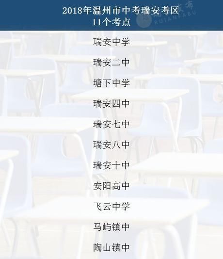 瑞安2018年中考、高考时间考点安排公布 具体