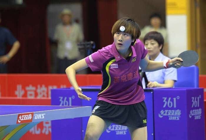 黄石体育馆国家男一、女一队乒乓球对抗赛