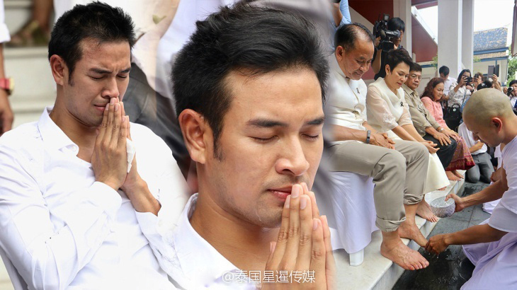 泰国当红男星剃度出家 希望能为父母积累善行福报 泰国当红男星剃度出家 希望能为父母积累善行福报