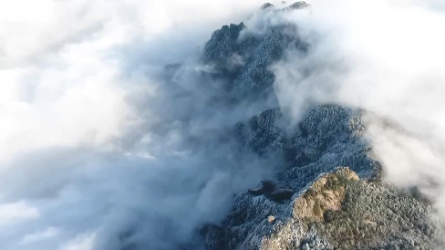 如梦如幻!云海雪景中的九华山 如梦如幻!云海雪景中的九华山