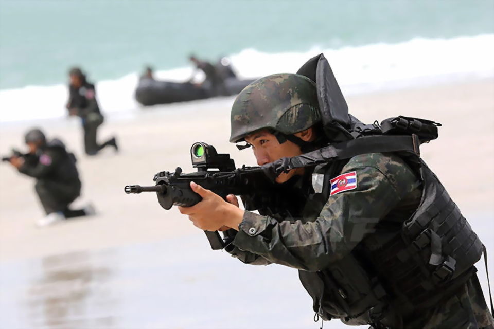 今年的中泰联合军演上这款步枪很抢眼