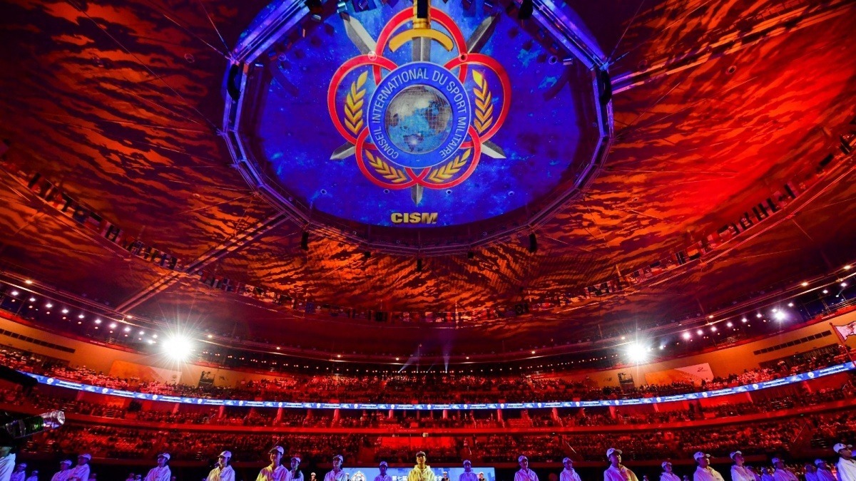 2019年10月27日，第七届世界军人运动会闭幕式在武汉体育中心举行。