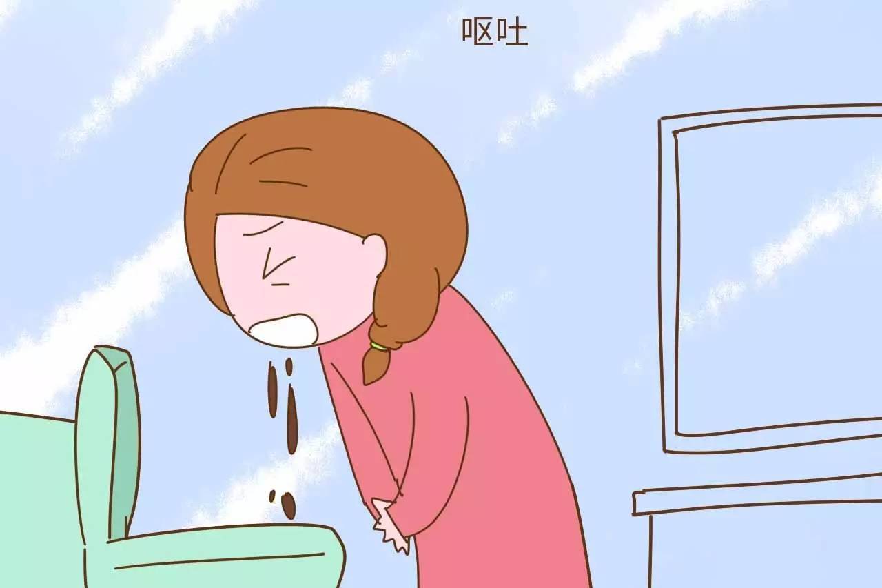 1.食欲不振,呕吐