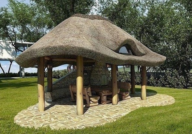 漂亮有创意的凉亭,国内的公园也参考下吧