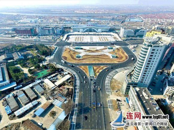 连云港高铁站(南站房)接近尾声