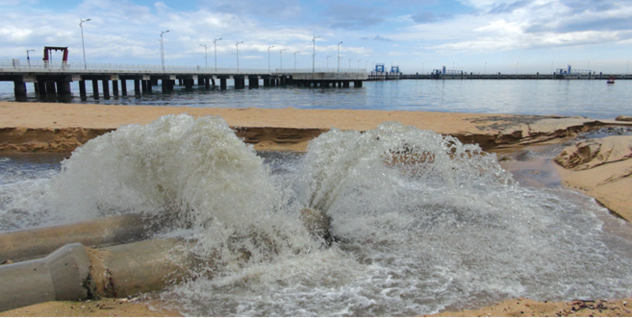 海南马岭沟生活污水直排海洋