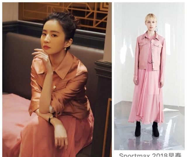 刘亦菲穿衣堪比模特,星空裙挡不住她的美,一般