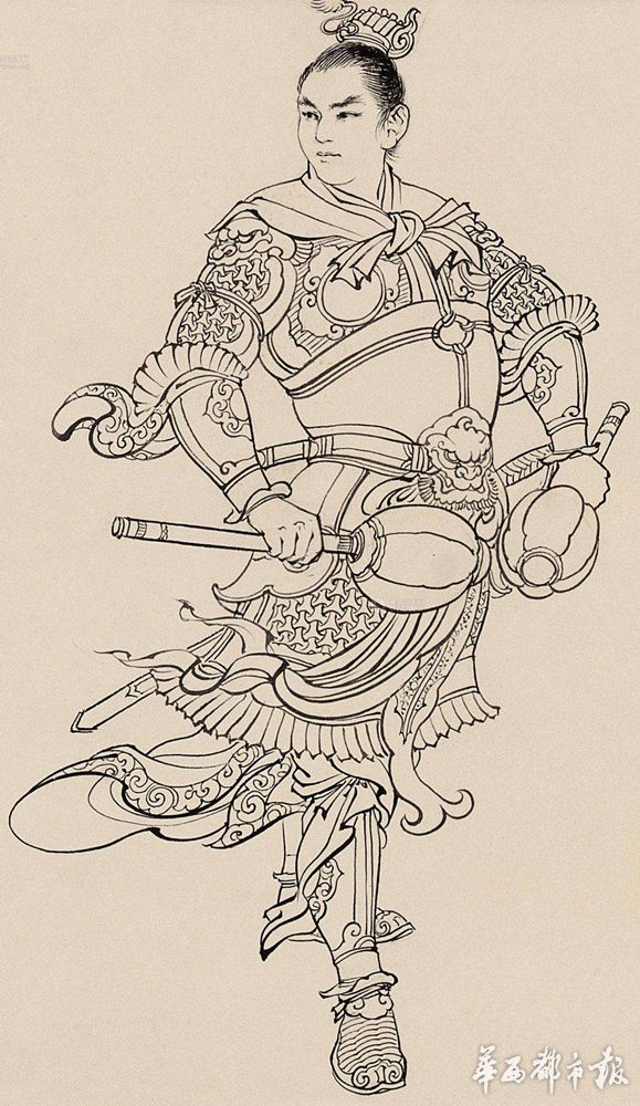 背嵬军首领岳云画像古代特种兵古代战场铁鹰锐士古战场玄甲军战国时期