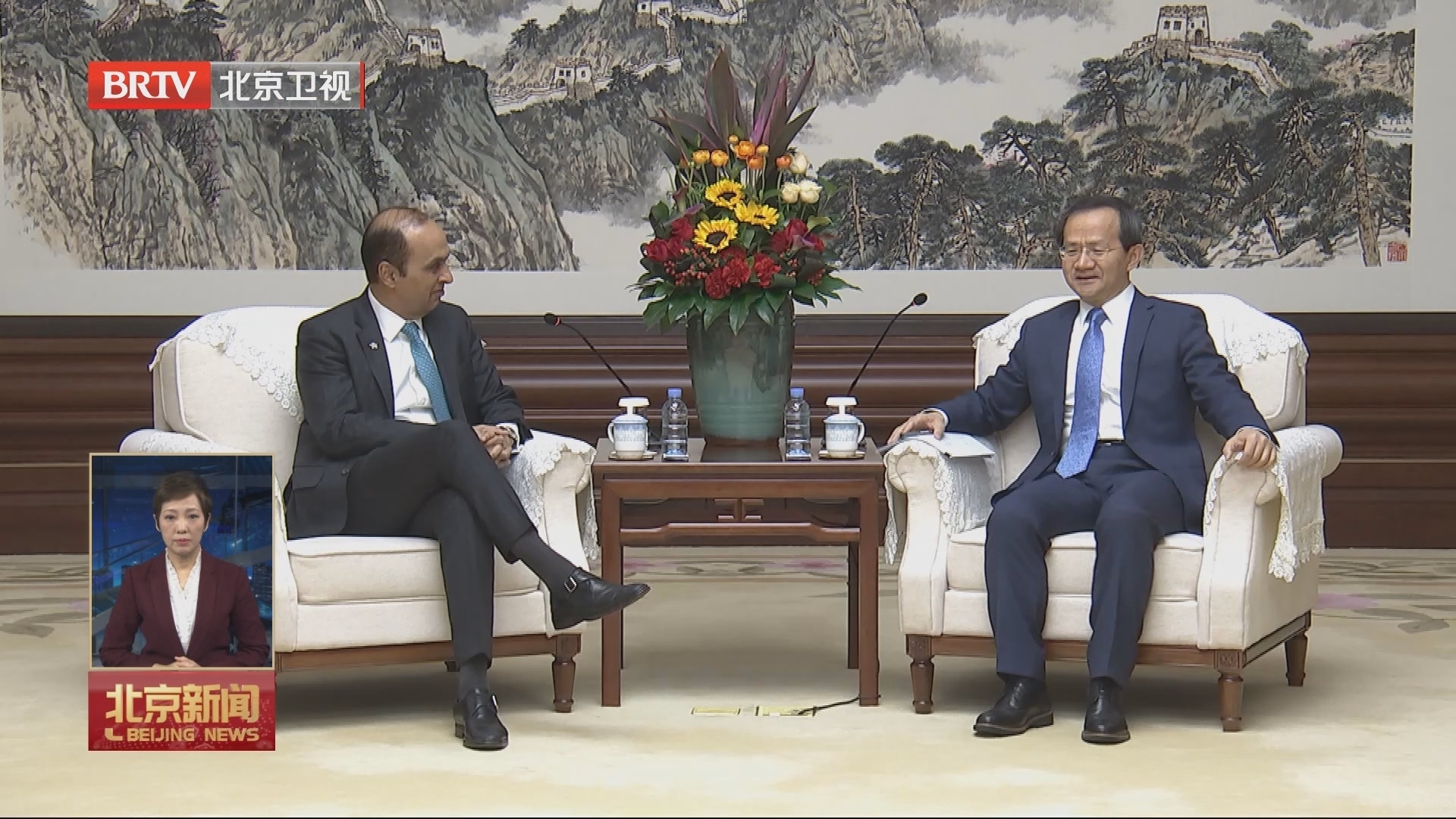 殷勇会见英国保诚集团首席执行官_北京时间