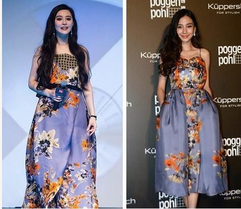 都讨厌和Angelababy撞衫,赵丽颖杨幂都被瞬间