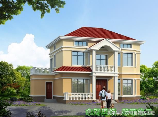 6款农村别墅设计图,带独立厨房有柴火灶,开春