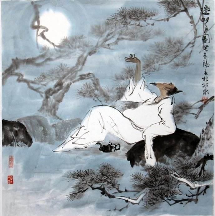 一个人喝闷酒是什么体验?李白独自喝闷酒也能