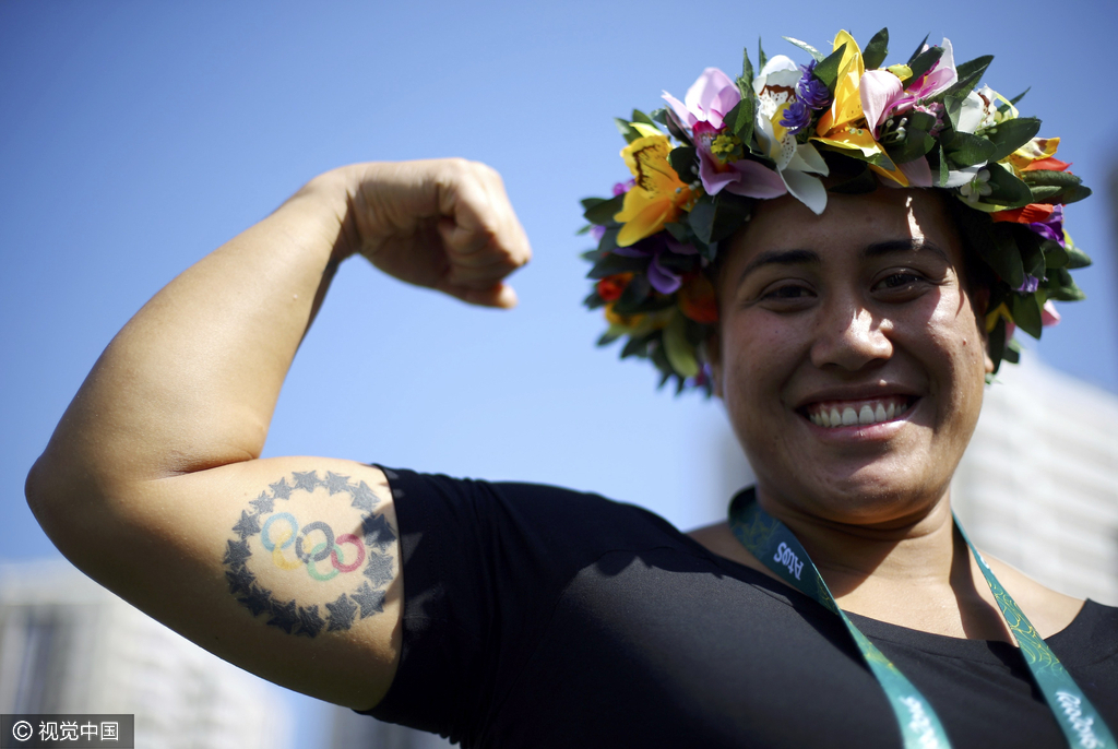 里约奥运选手文身花样多 张继科背刺雄鹰有讲究