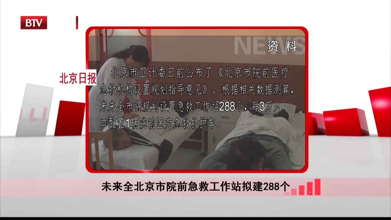 北京日报：未来全北京市院前急救工作站拟建288个