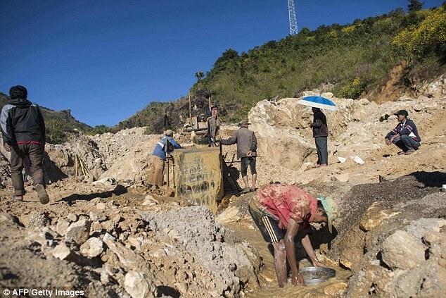 缅甸红宝石土地的矿工梦:一克拉八百万